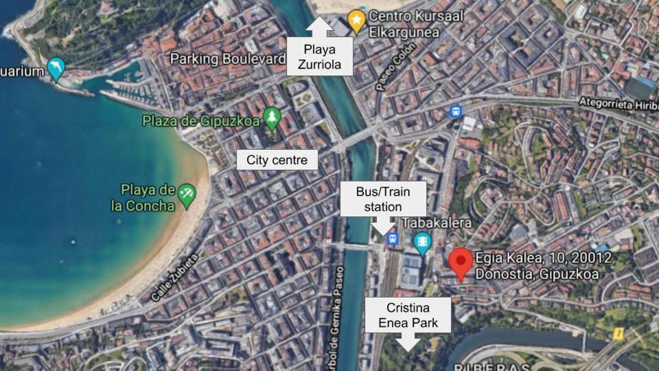 Centrico, Junto A Estacion De Bus/Tren, Y Playas Apartment San Sebastian Ngoại thất bức ảnh